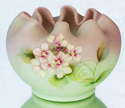 01075FB  - 4-1/2'' Rose Bowl in Lotus Mist Burmese