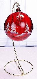 0180468 - 4-1/2'' Limited Edition Ruby Ornament (Ron Hinkle Ornament)