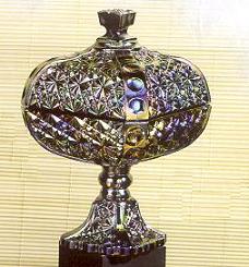 01985CN - 9 1/2" Amethyst Carnival Comport