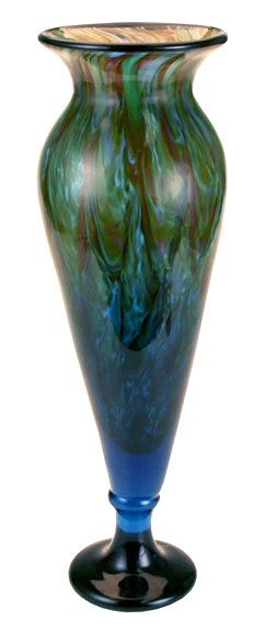 02533SQ - 12'' Footed Vase by Nathan Sheafor<b><br>LIMITED EDITION