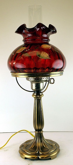 03046HPG - 20-1/2'' Student Lamp in Ruby<b><br>Stacy Williams Design