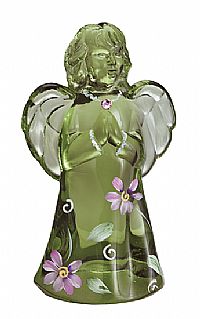 05034FW - 5'' Fern Green Handpainted Angel