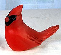 05041OZ - 4'' Cardinal figurine in Opal Satin