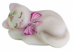 05064JN - 3-1/2'' Cuddle Kitten in Opal Satin<b>