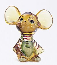 05148NY - 3'' Holiday Chums Gold Mouse