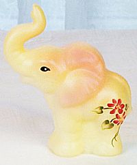 05158MP -Elephant Figurine in Burmese (click on picture for details)