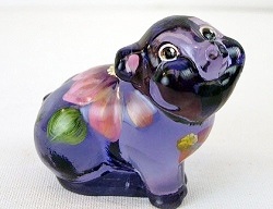 05220ZA - 2-1/2'' Pig Figurine in Violet<br><b>Stacy Williams Design