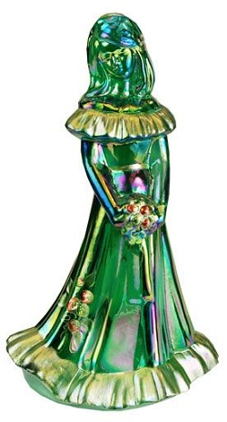 05228SG - 7'' Doll figurine in Golden Glimmer on Emerald<br> <b>Michelle Kibbe design