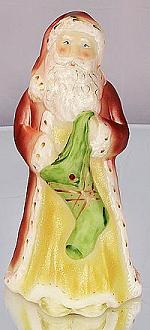 05356LJ - 8-1/2'' Santa holding stocking figurine