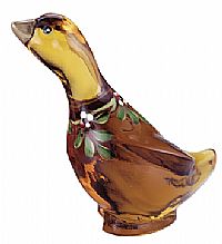 05358YB - 3 3/4'' Holiday Chums Gold Goose