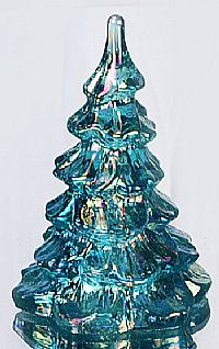 05556TJ - 4'' Tree in Robin's Egg Blue Iridized