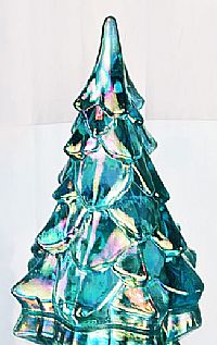 05563TJ - 7'' Tree in Robin's Egg Blue Iridized