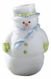 05940CD - 7 1/2'' Frosty Friends Snowman Fairy Light - Blue & Green