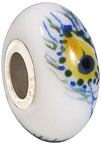 0B008AHPAV - 3/8'' dia. Glass Bead ''Eye of the Peacock''