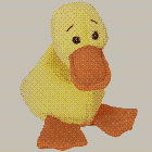 Quackers the duck (wingless) - Beanie Baby