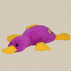 Paddles the Fuchia Platypus - Pillow Pal