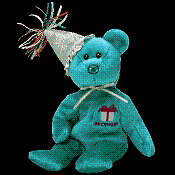 December the birthday bear (2002 Series) - Beanie Baby