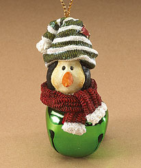 293003-2 - Green Penguin Kringle Bell