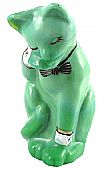 05074OW - 4'' Grooming Cat in Chameleon Green