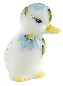5169LW -  	3'' Spring Duck Figurine, on opal