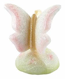5171H3 - 	4 3/4'' Butterfly on stand in Opal glass