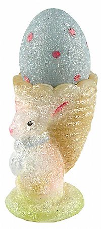 6883H3 - 3 1/2'' Springtime Glitter Bunny Egg Cup