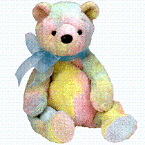 Mellow the ty-dye bear - Beanie Baby