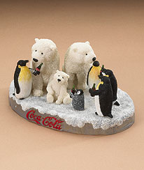 919953 - The Coca-Cola � Polar Bear and Penguin Figurine by Boyds