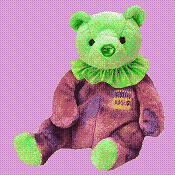 August the Happy Birthday bear - Beanie Baby
