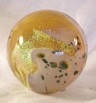 GEPW0016 - "Leopard" 1 3/4" Clear with gold & white