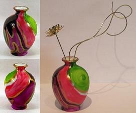 HPMV0001-Hand Painted Mini Vase (click picture for details)