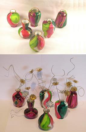 HPMV0015-Hand Painted Mini Vase (Set of 6) (click on picture for details)