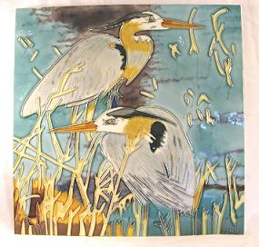 HPT0015 - Blue Herron pair