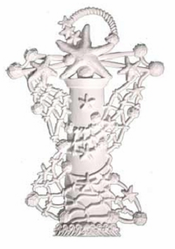 LA5F - Lighthouse Angel "Faith" ornament