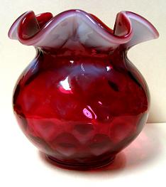 UC162CR-"CRANBERRY" Rose Bowl-heart optics (click picture for full details)