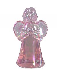 X5034NG - 5'' Fenton Gift Shop Rosemilk Iridized Angel