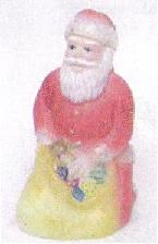 XS307HP - Opal Kneeling Santa, handpainted