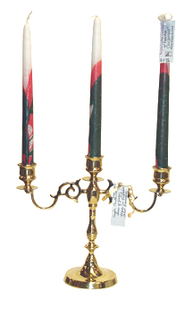 Solid Brass Candle Holder