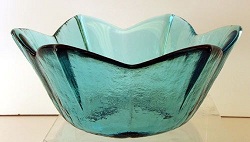 03922T6 - 6-3/4'' dia. Petal Bowl, in Blue