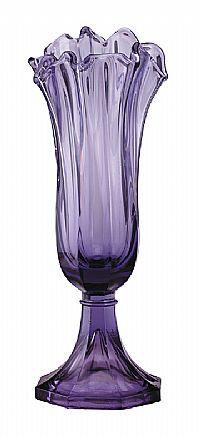 04353OE- \"Violet\" Art Glass \'Swung Vase\' (Click picture for full details)