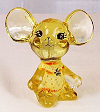 05148BZ - 3\'\' Mouse figurine in Buttercup
