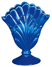 05956P2 ''Periwinkle Blue" Plume Vase<br>(Click on picture for full details)