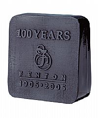 08998XB - "Iridized Black" Art Glass 100th Anniversary Logo (click picture for full details)
