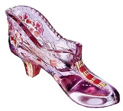 09591XD - 5'' Princess Slipper in Rose<br> <b>Michelle Kibbe Design