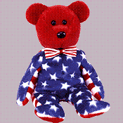 Liberty (red) the bear (USA Exclusive) - Beanie Baby