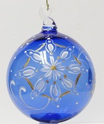 1804ED - 4-1/2'' Ornament in Cobalt<br><b>  Michelle Kibbe design