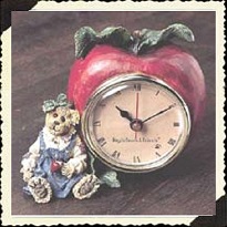 27601 - Teacher's Pet - Bearstone Collection, Desk Clock