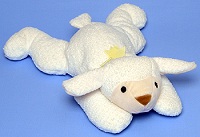 Baba, the White Lamb (style #3008) - Pillow Pal (click on picture for full details)