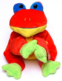 Ribbit, the Red Frog (style #3106) - Pillow Pal (click on picture for full description)