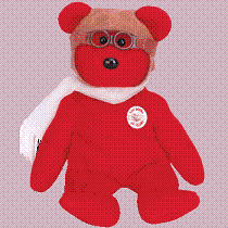 Bearon the bear (Red Bear) - Beanie Baby